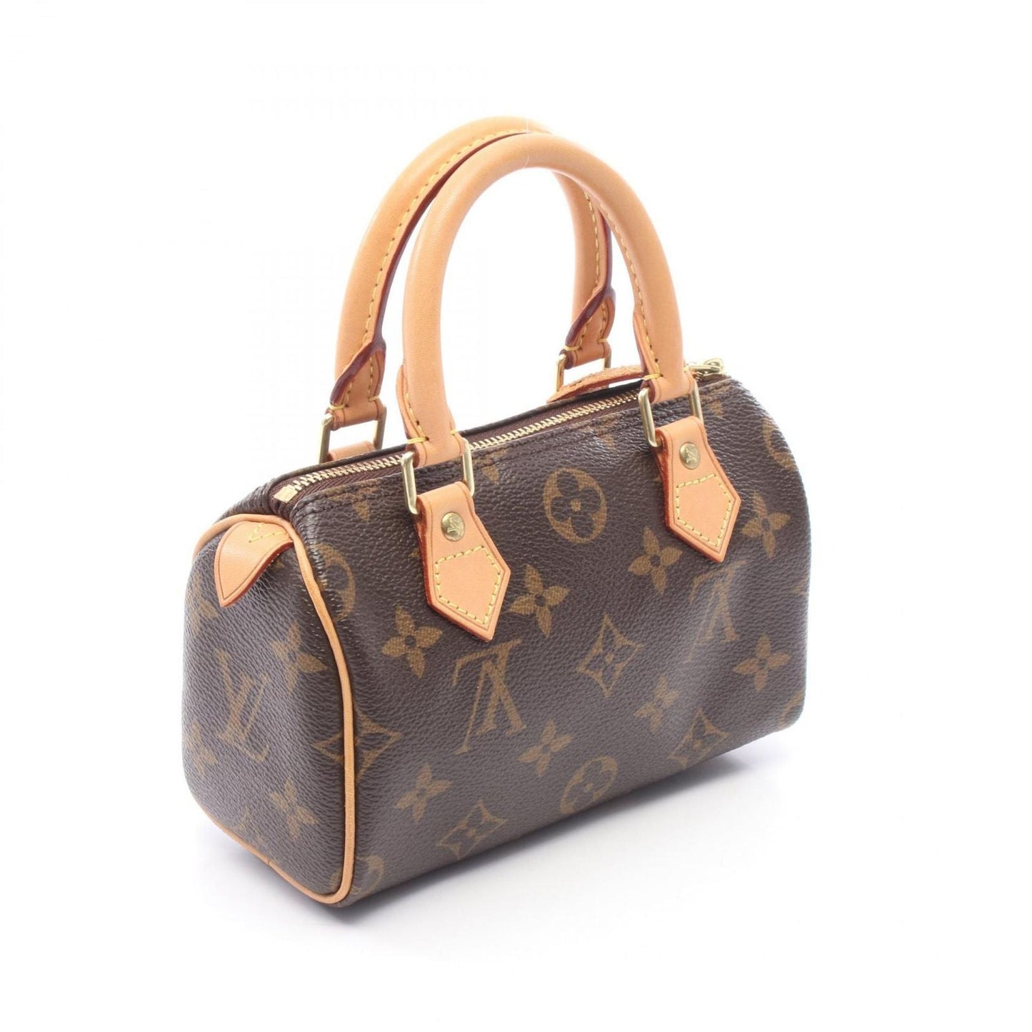 Louis Vuitton Handbag Mini Speedy Canvas Leather