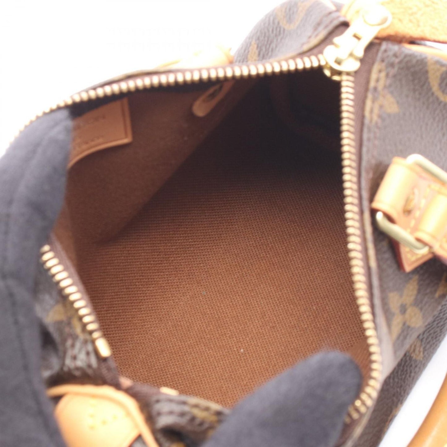 Louis Vuitton Handbag Mini Speedy Canvas Leather