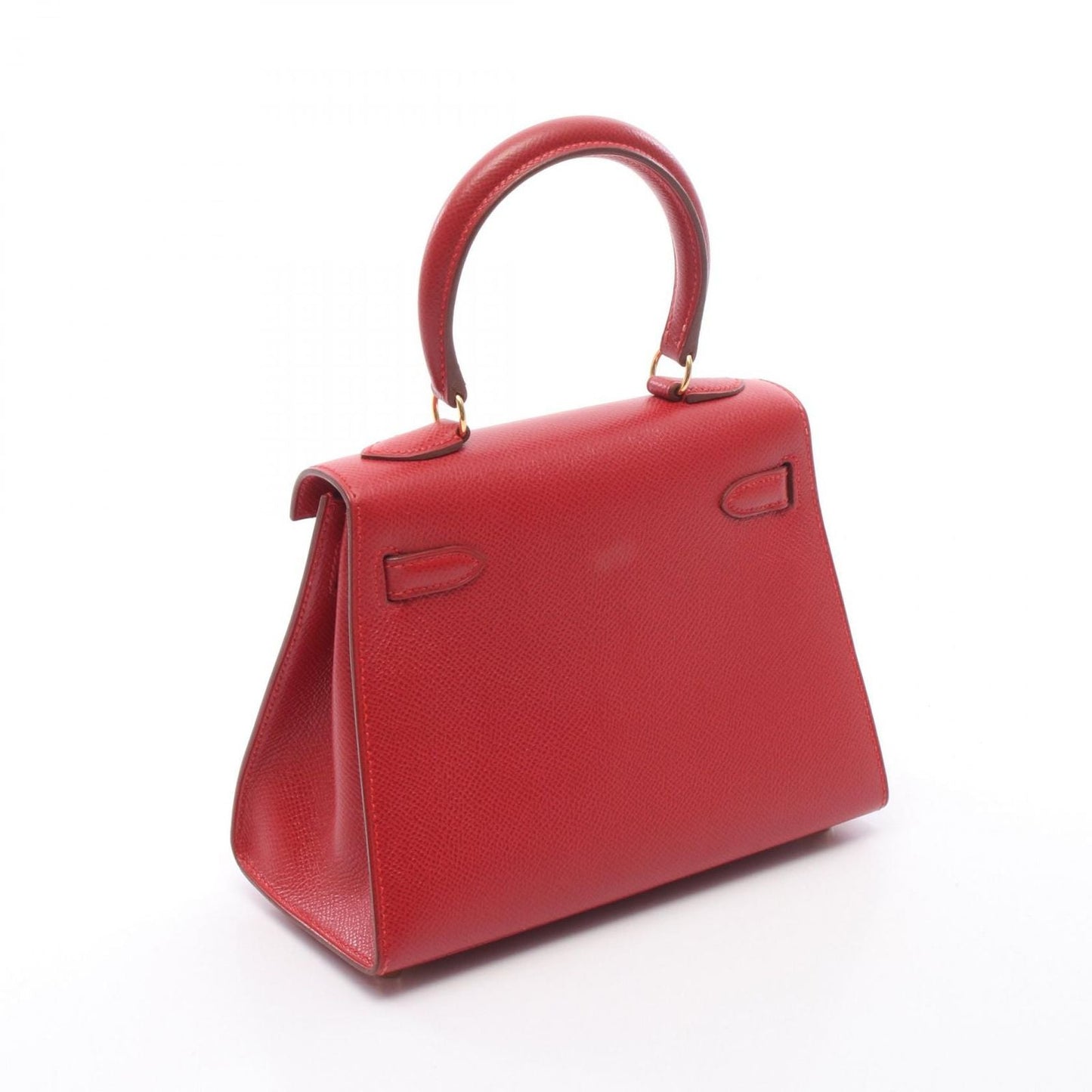 Hermes Handbag Mini Sellier 2-Way Rouge Vif Leather Mini Kelly