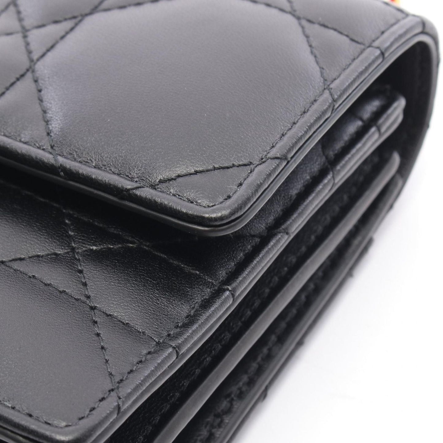 Dior Shoulder Bag Miss Caro Black Leather