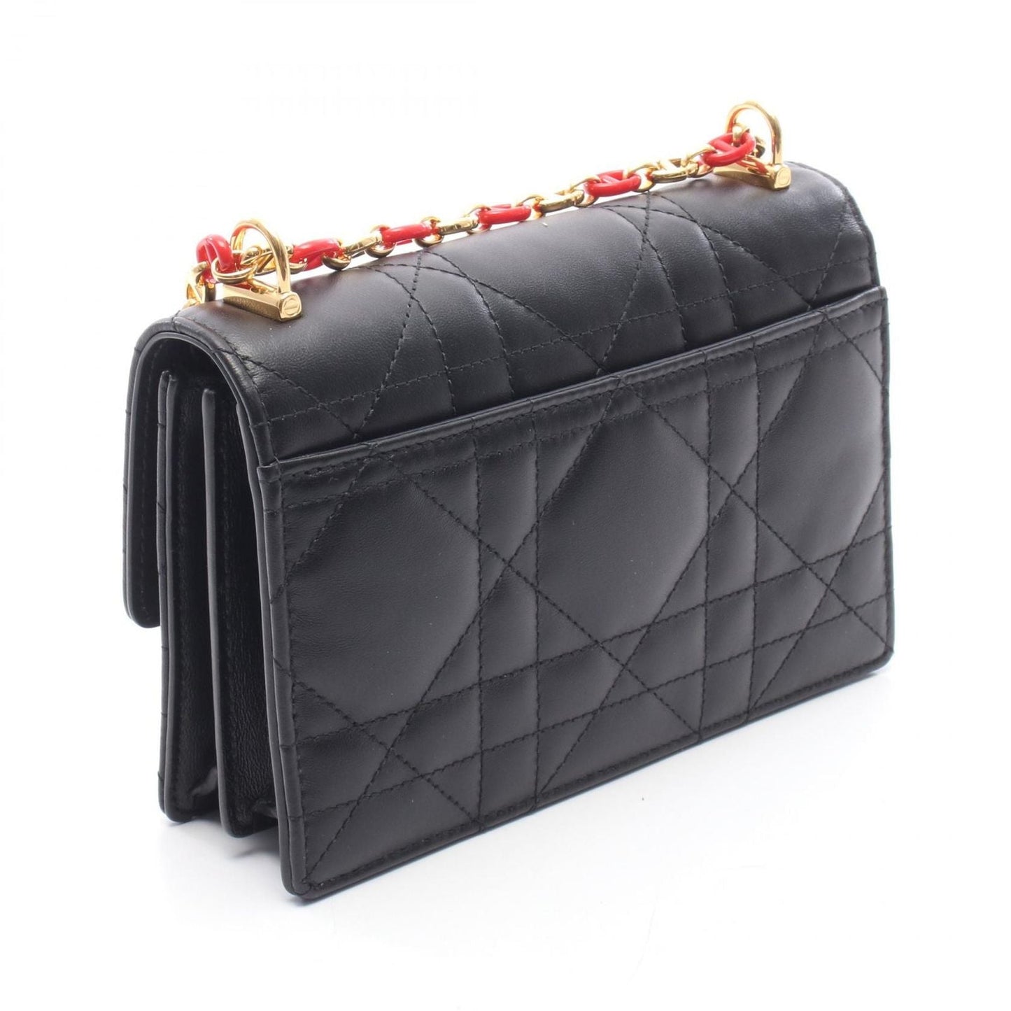 Dior Shoulder Bag Miss Caro Black Leather