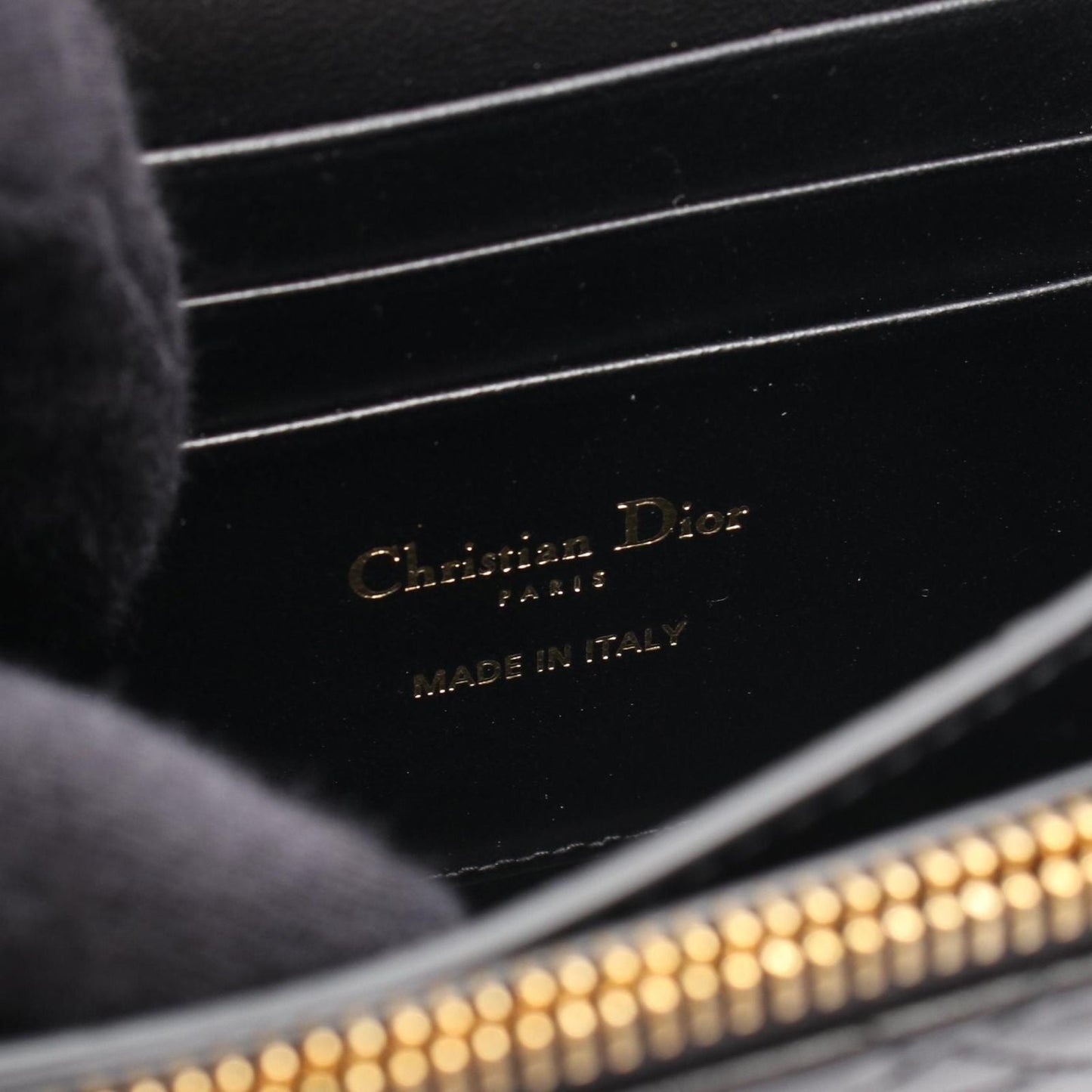 Dior Shoulder Bag Miss Caro Black Leather