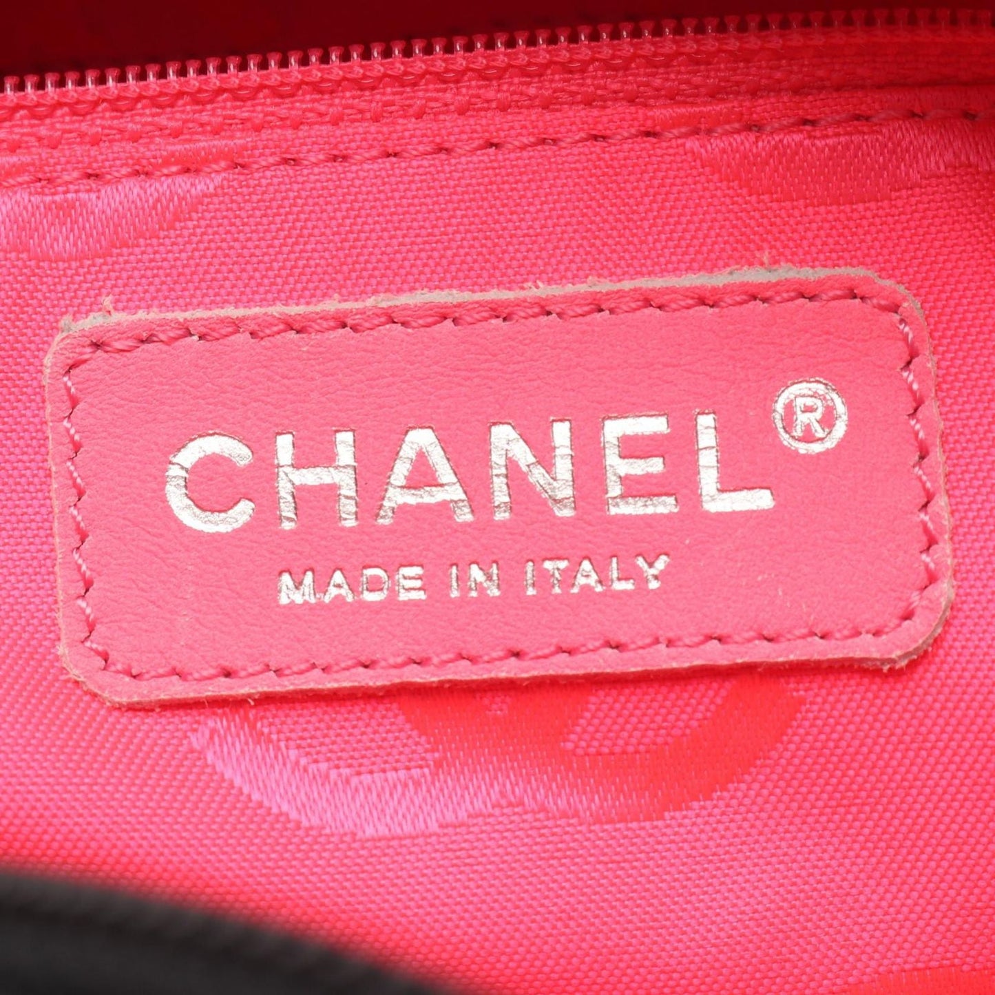 Chanel Shoulder Bag Cambon Line Black Leather Patent