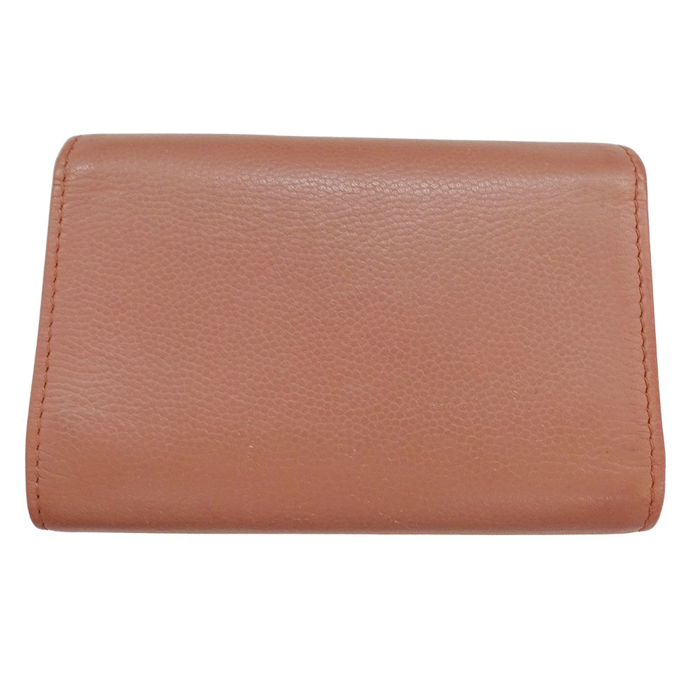 Chanel Key Case Caviar Leather 4 Rows Salmon Pink Silver CC Logo Key Holder