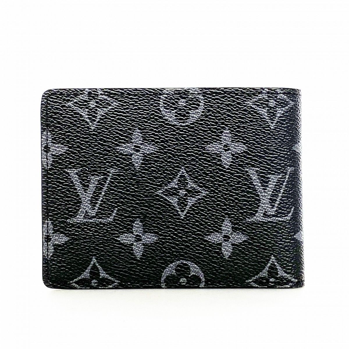 Louis Vuitton Wallet Monogram Eclipse Portefeuille Multiple Black