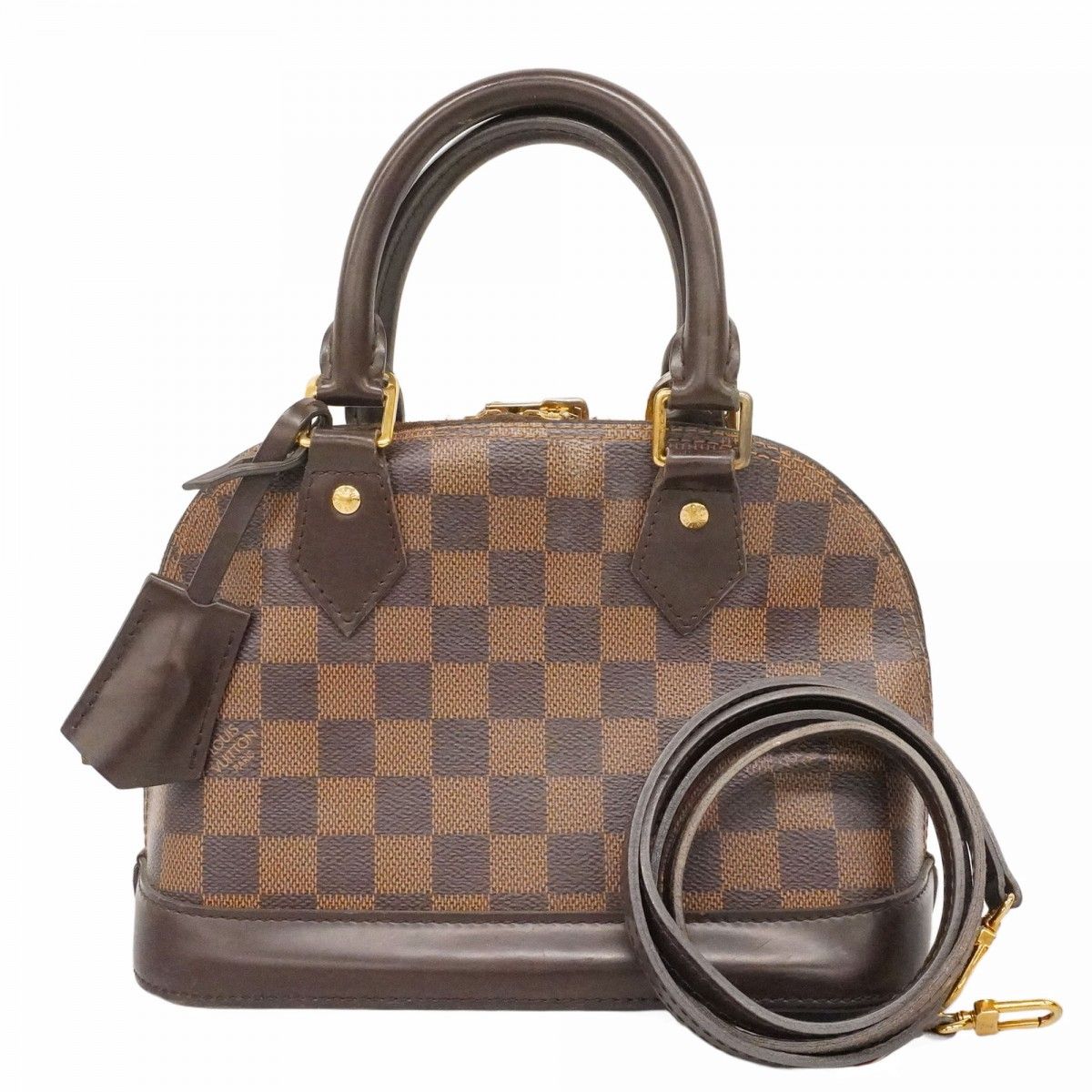Louis Vuitton Handbag Damier Alma BB Ebene 2-Way Bag
