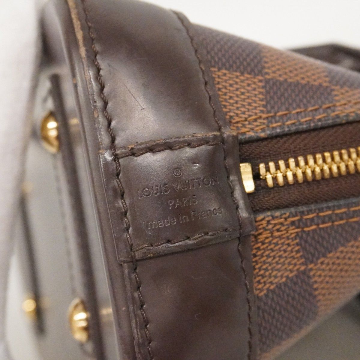 Louis Vuitton Handbag Damier Alma BB Ebene 2-Way Bag