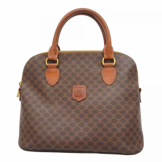 Celine Handbag Macadam Brown Gold