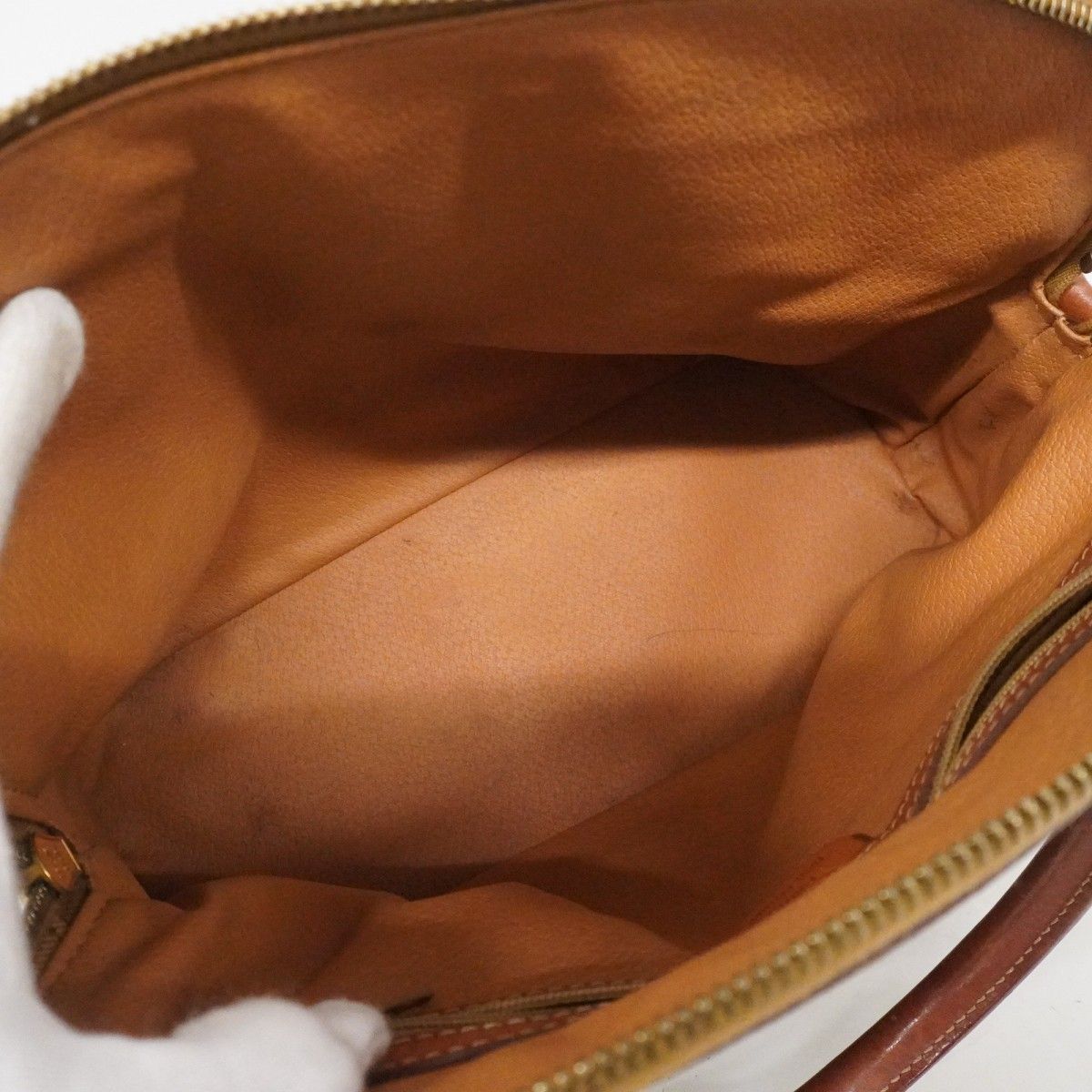 Celine Handbag Macadam Brown Gold
