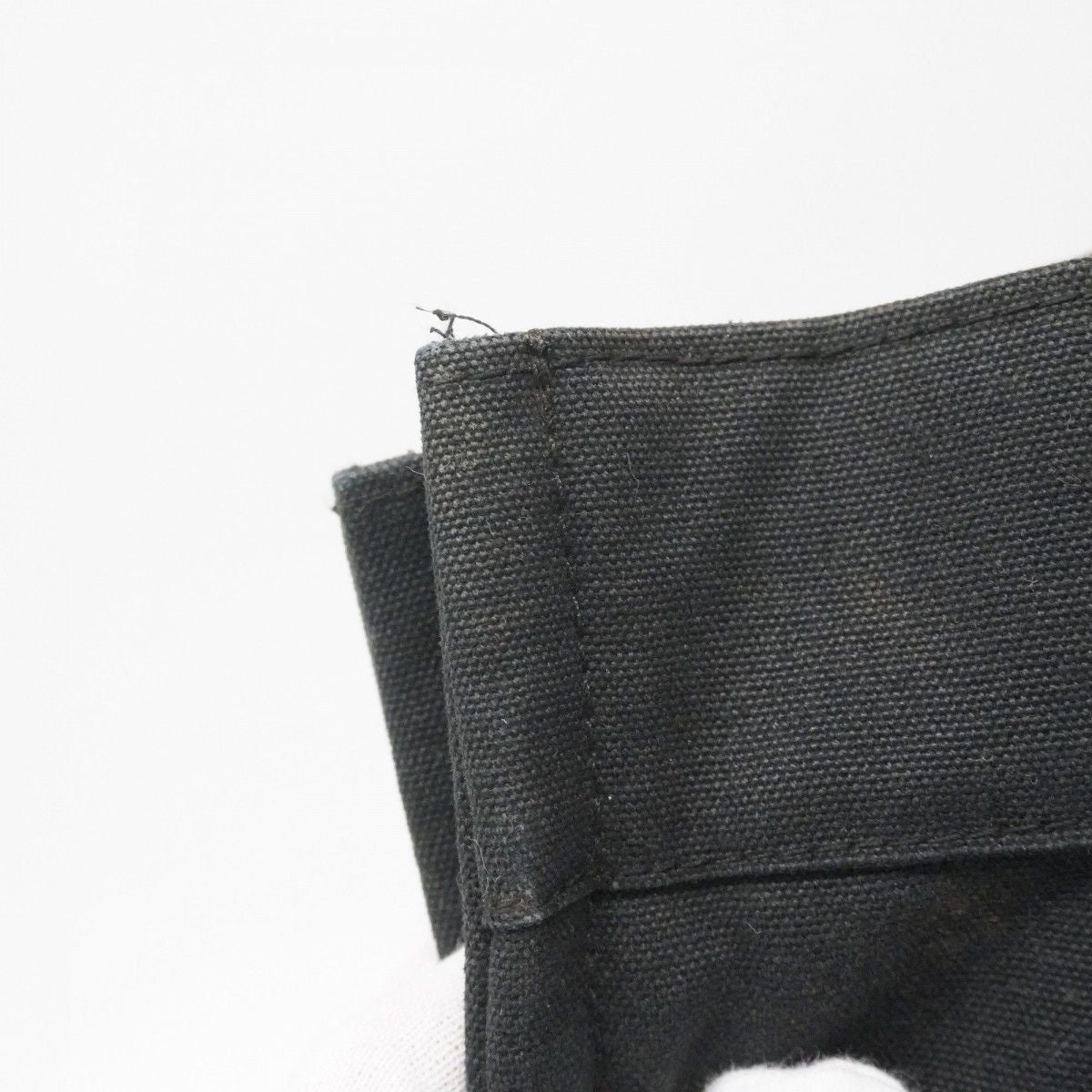 Hermes Tote Fourre Tout GM Canvas Black Silver