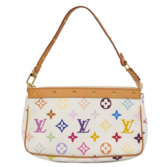 Louis Vuitton Pouch Monogram Multicolor Pochette Blanc