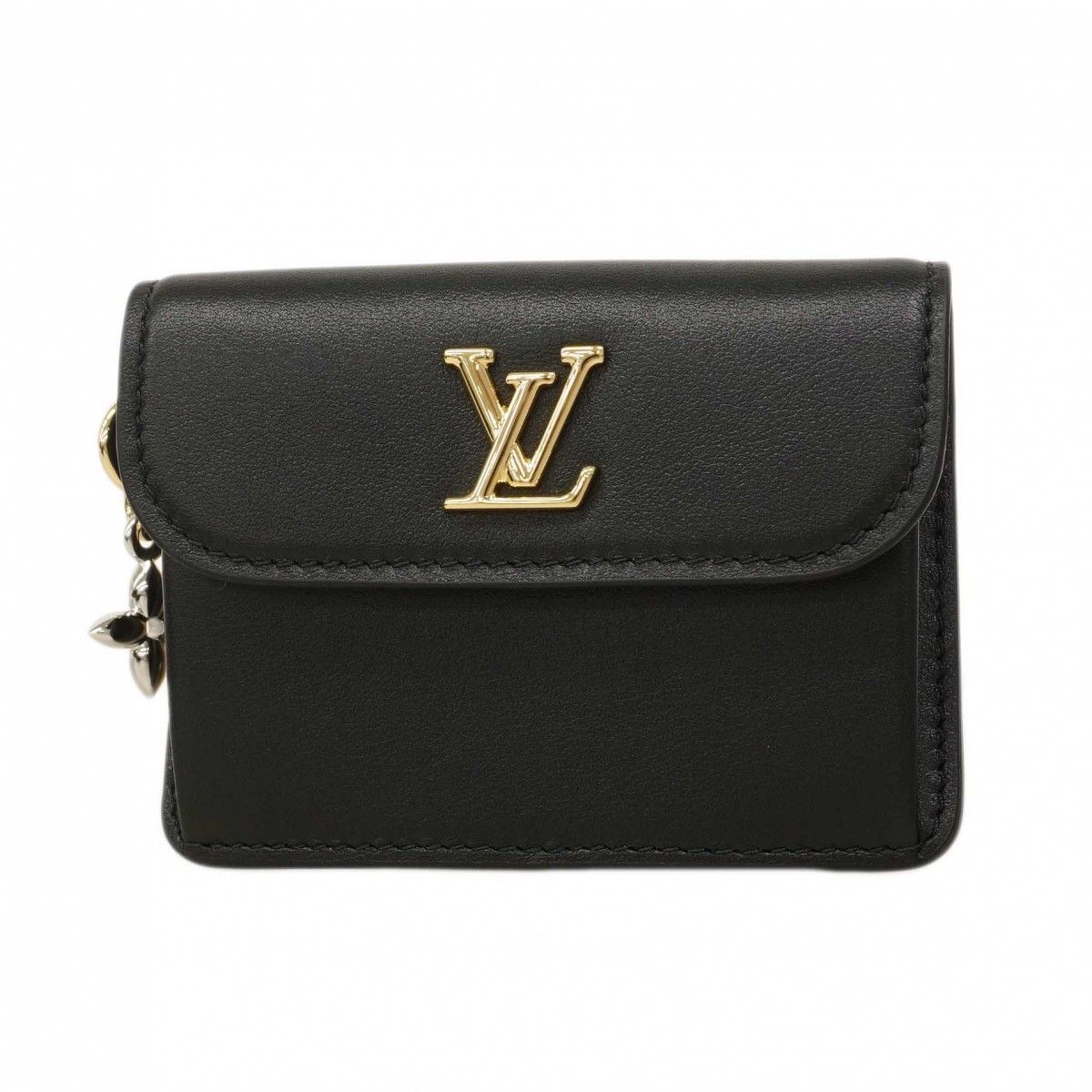 Louis Vuitton Card Case LV Blue M Holder Recto Verso Black Cles Diss