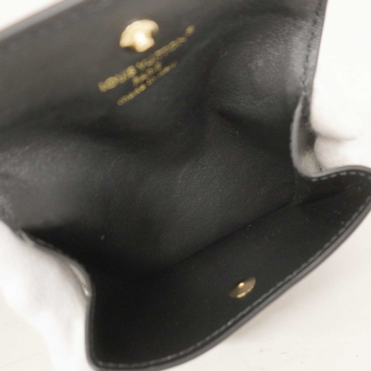 Louis Vuitton Card Case LV Blue M Holder Recto Verso Black Cles Diss