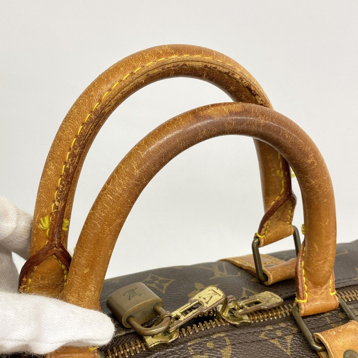 Louis Vuitton Boston Bag Monogram Keepall Bandouliere 50 Brown