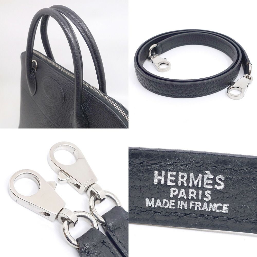 Hermes Bolide 35 Construction Fjord BK Handbag Shoulder 2-Way