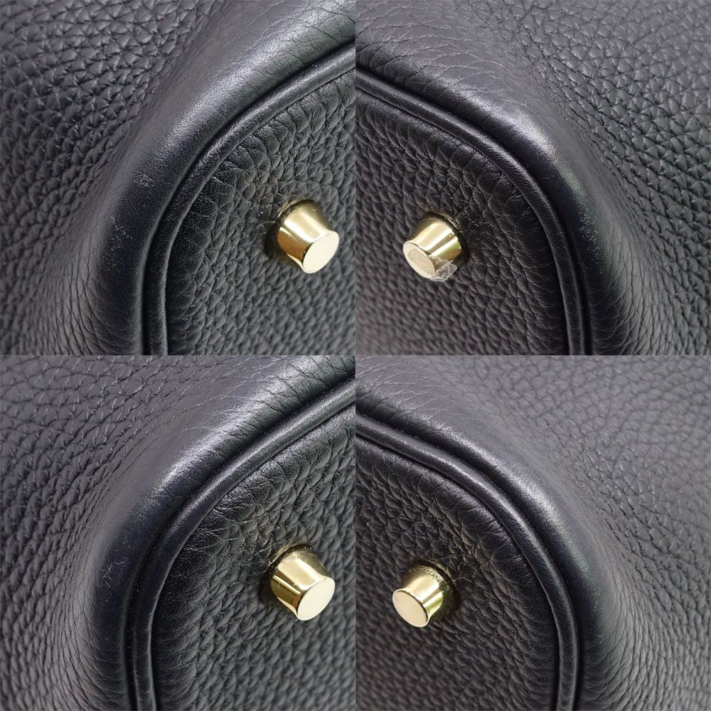 Hermes Picotin Lock MM Taurillon Clemence BK GD Handbag