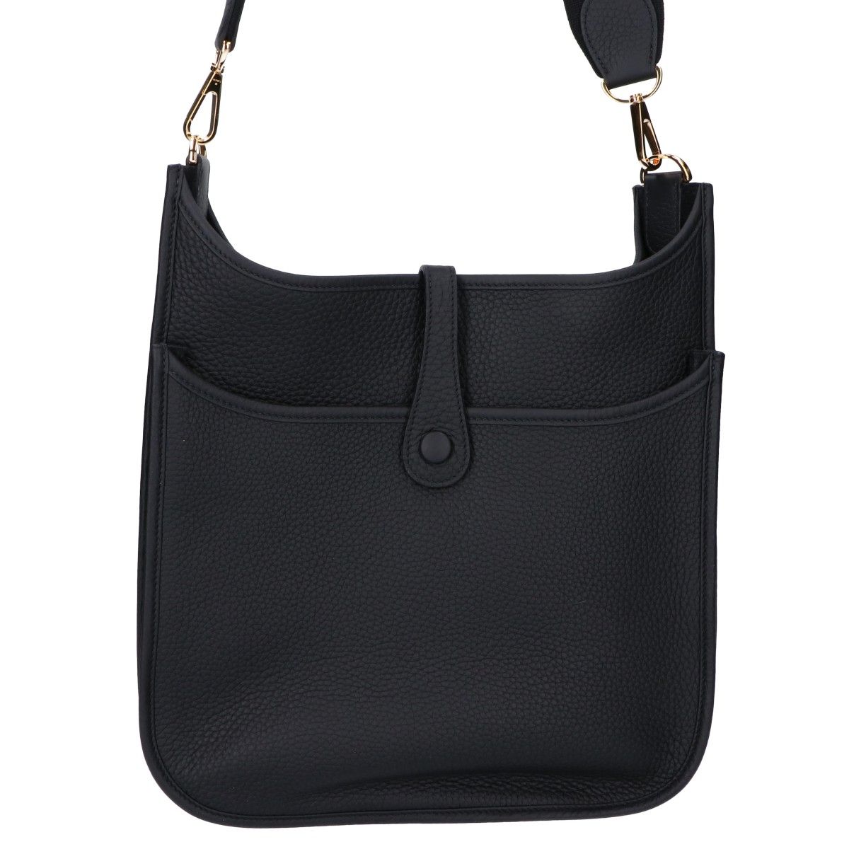 Hermes Taurillon Clemence Gold Evelyne III Trois 29 PM Shoulder Bag