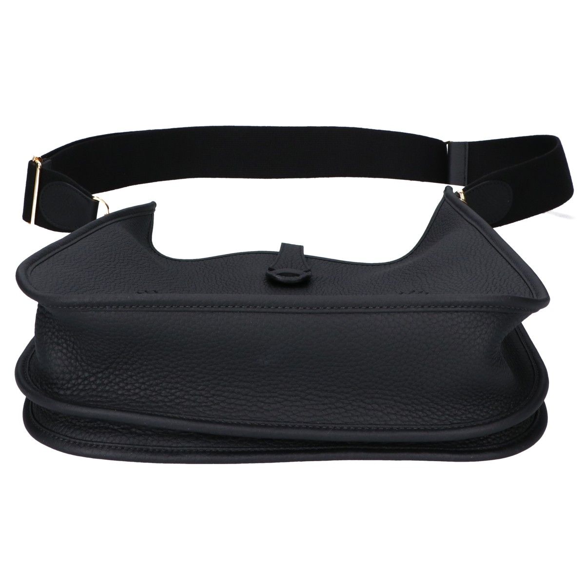 Hermes Taurillon Clemence Gold Evelyne III Trois 29 PM Shoulder Bag