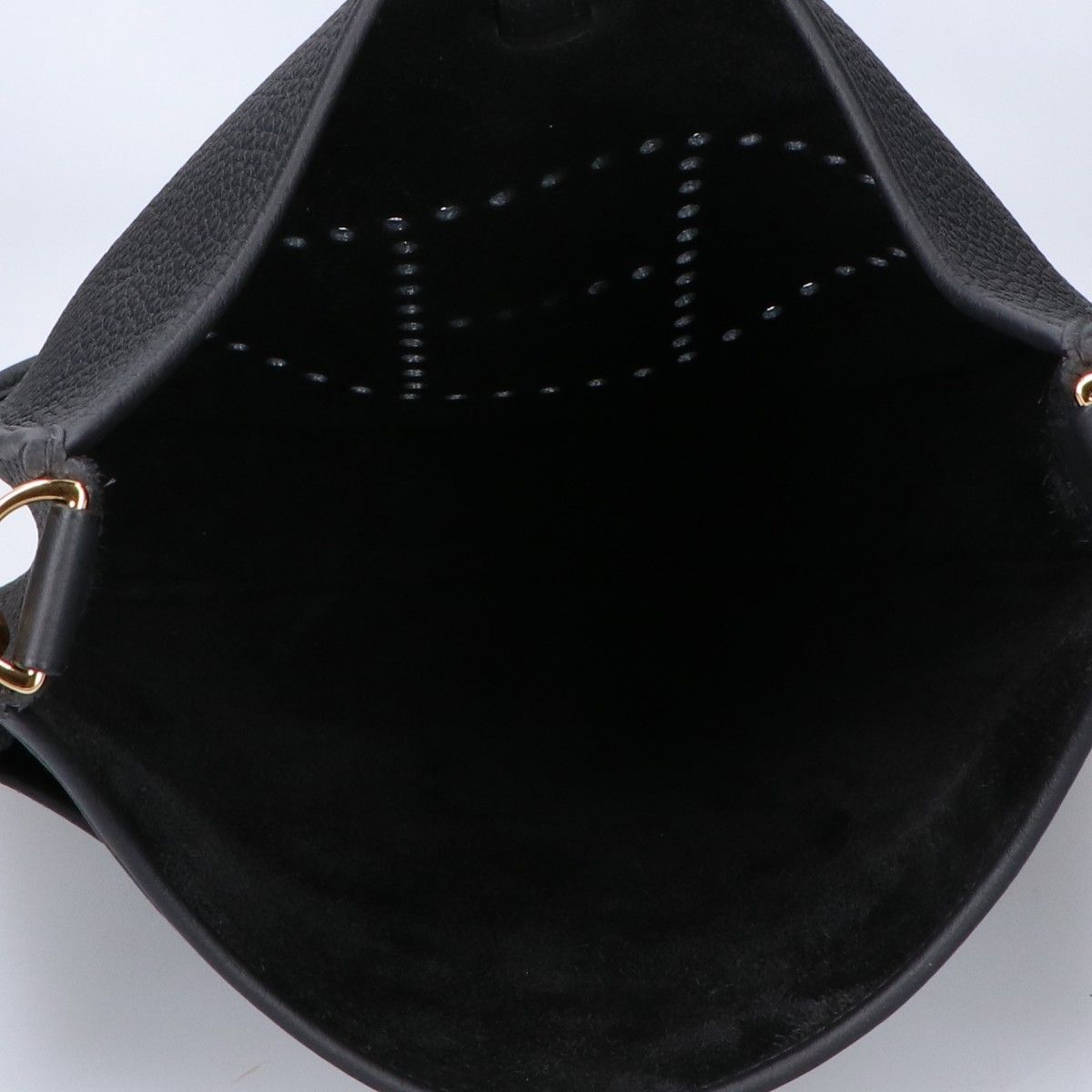 Hermes Taurillon Clemence Gold Evelyne III Trois 29 PM Shoulder Bag
