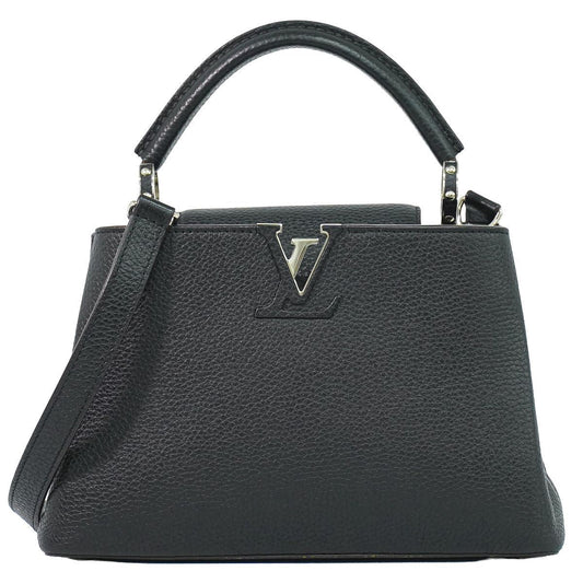 Louis Vuitton LV Capucines BB Taurillon Leather 2-Way Shoulder Bag Noir