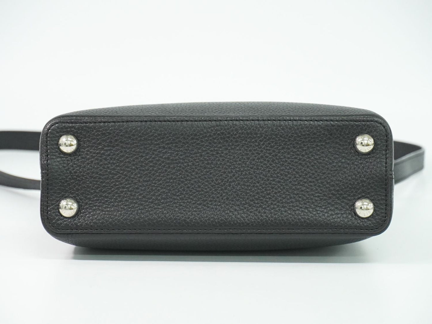 Louis Vuitton LV Capucines BB Taurillon Leather 2-Way Shoulder Bag Noir
