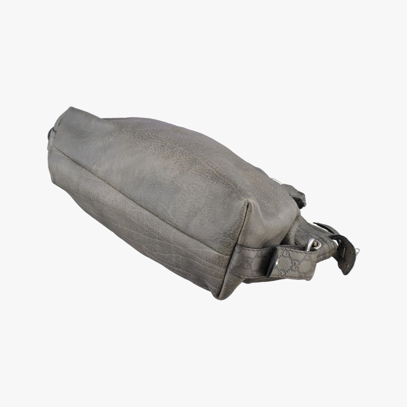 Gucci Bamboo Bar Gray Leather Handbag