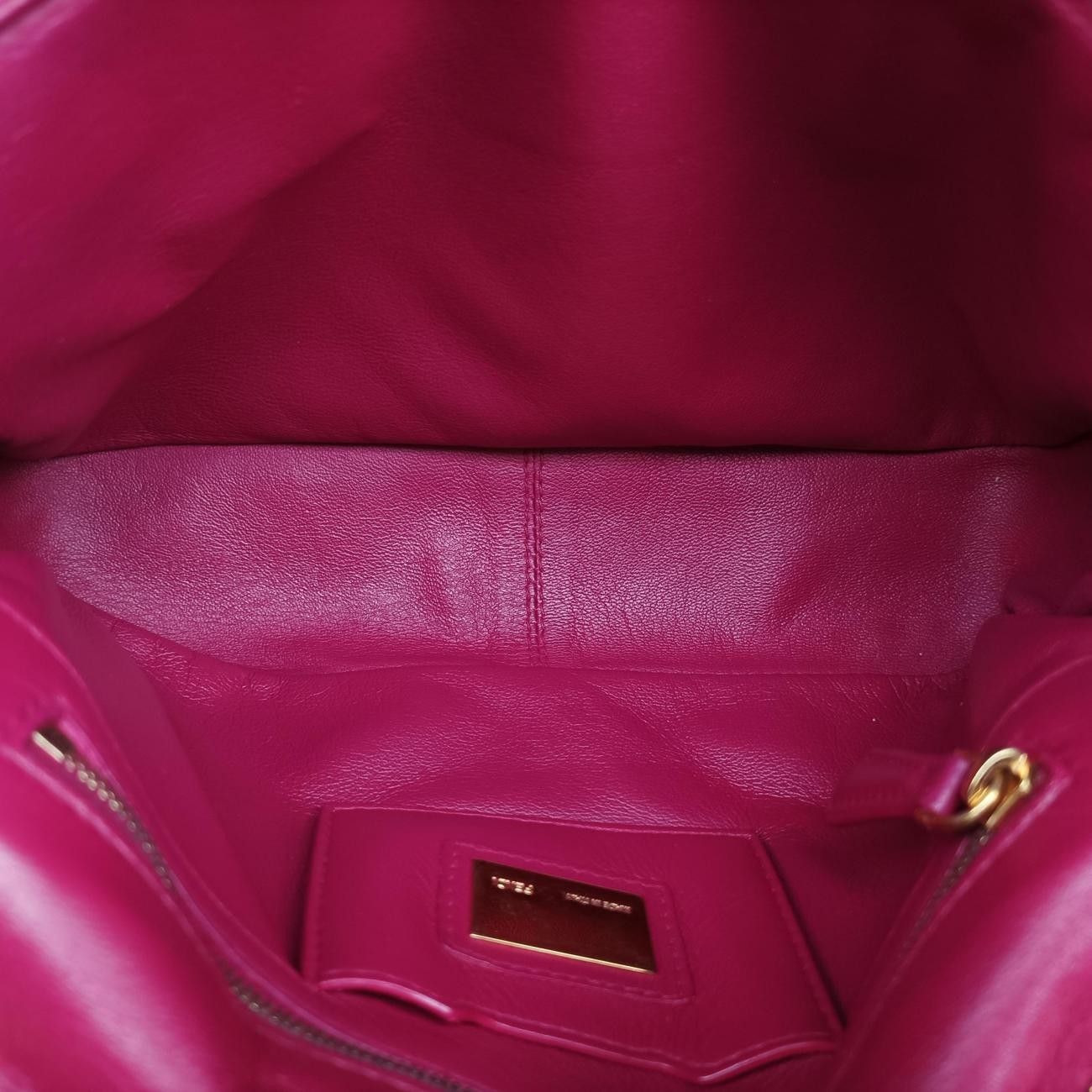 Fendi Be Baguette Rose Red Leather Messenger Bag