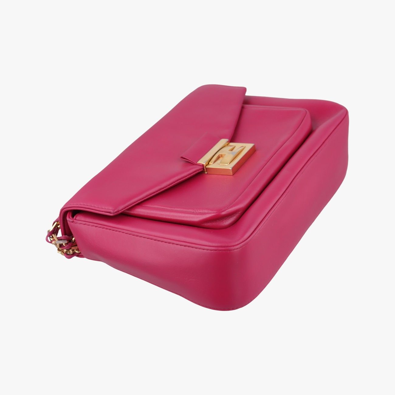 Fendi Be Baguette Rose Red Leather Messenger Bag