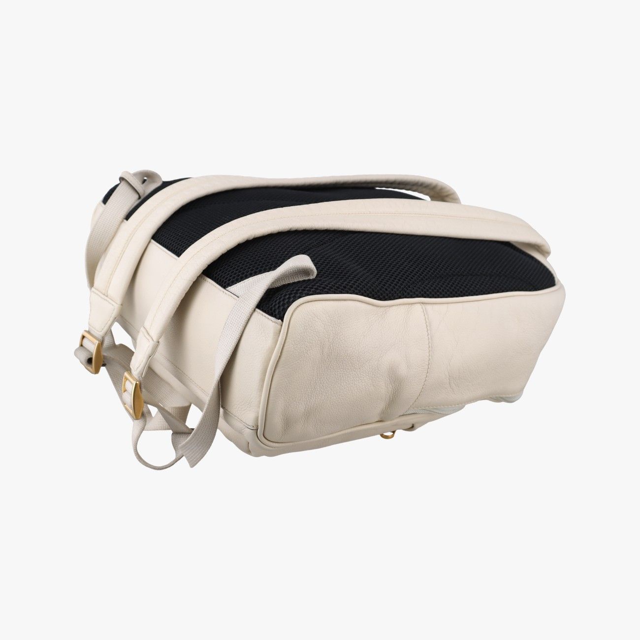 Gucci Print White Leather Backpack
