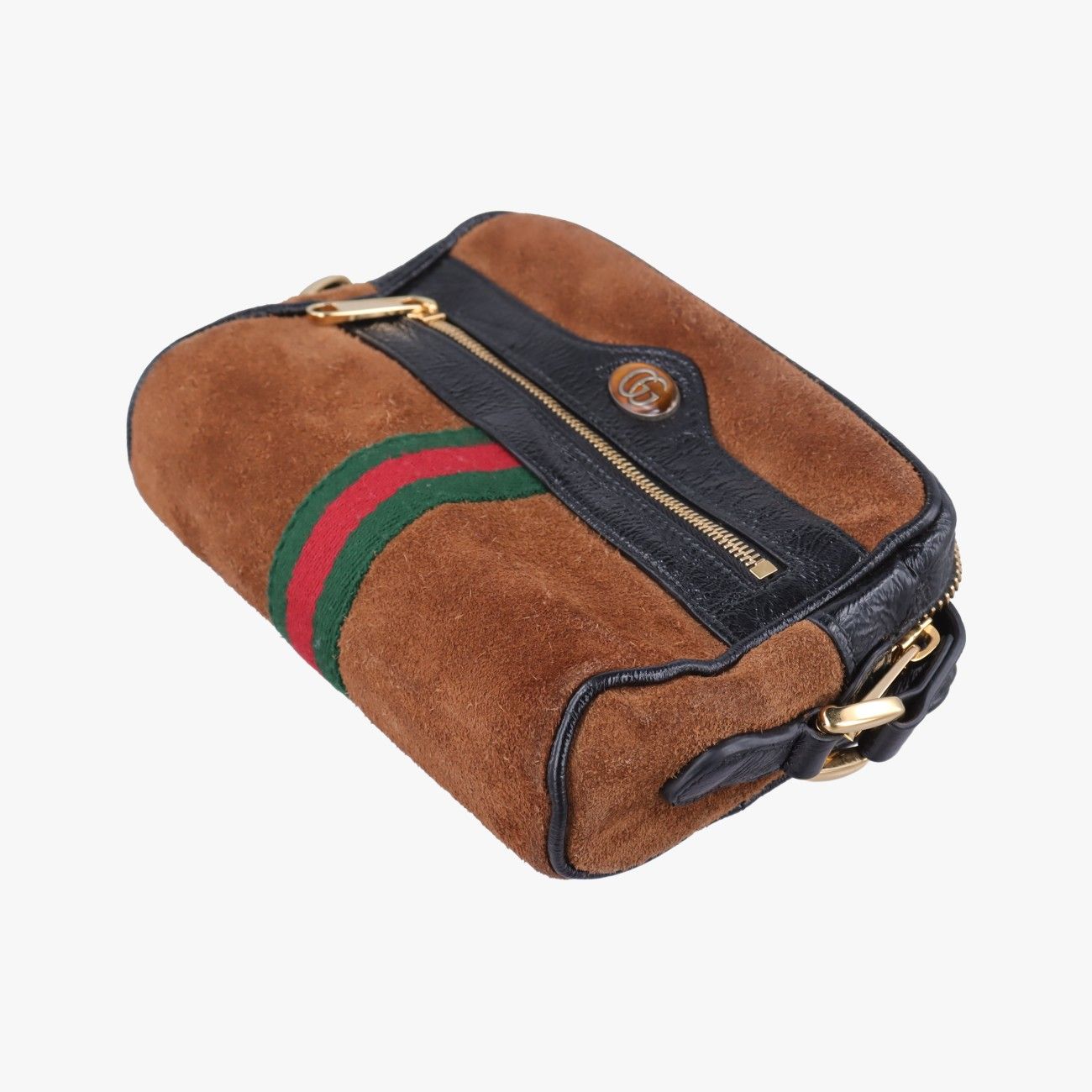 Gucci Ophidia Brown Leather Messenger Bag