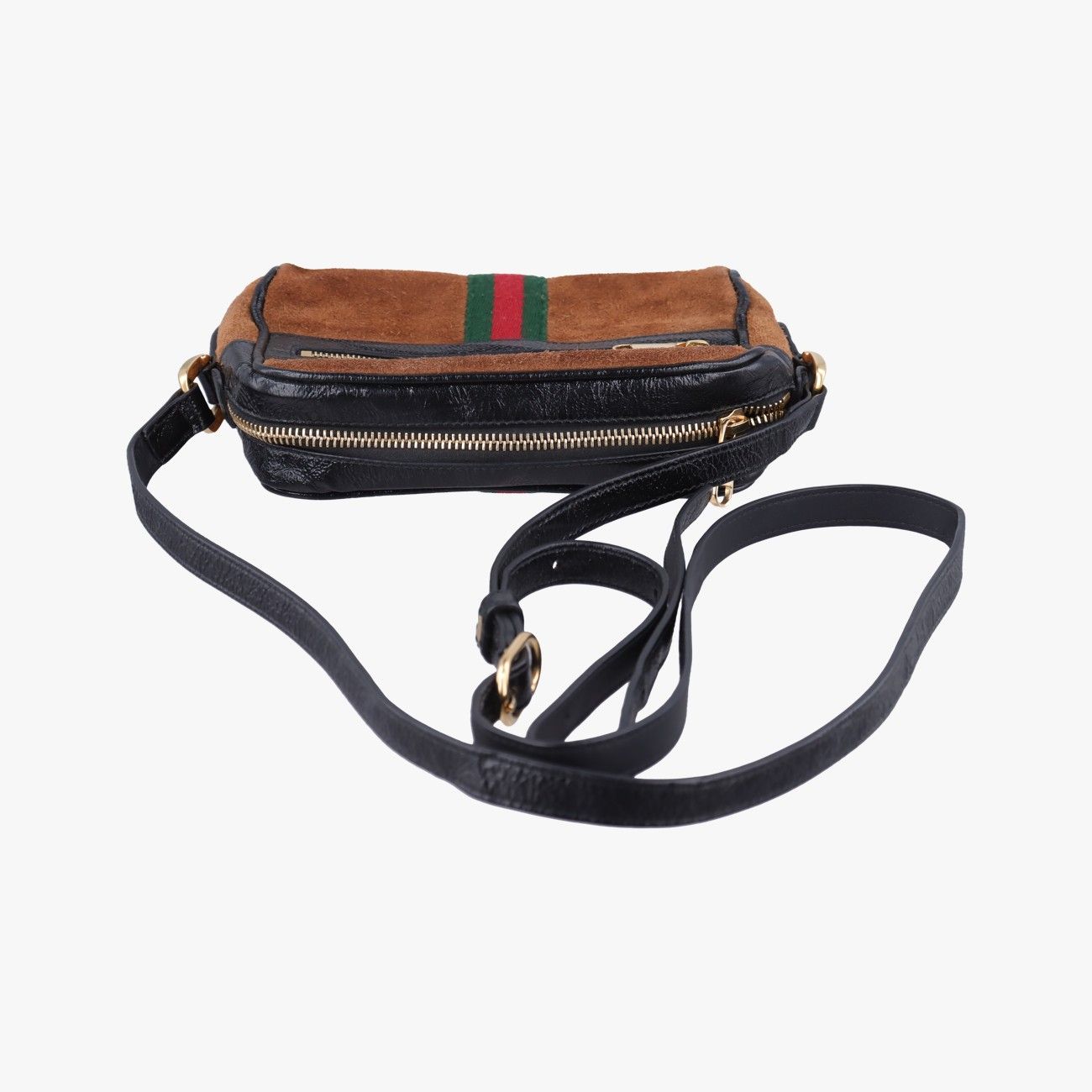 Gucci Ophidia Brown Leather Messenger Bag