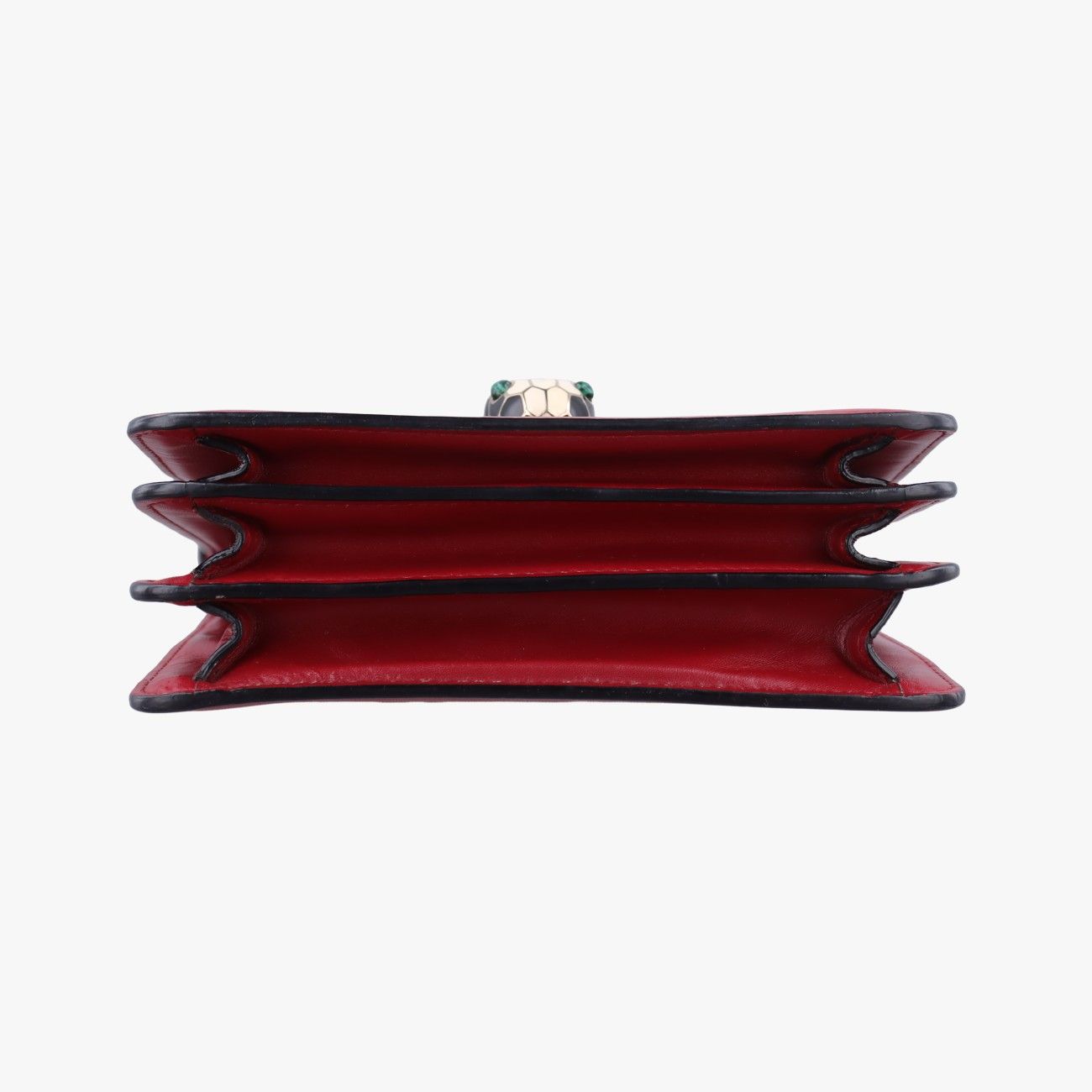 Bvlgari Serpenti Forever Red Leather Messenger Bag