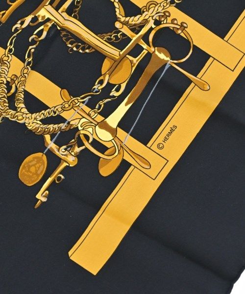 Hermes Bandana Scarf Black