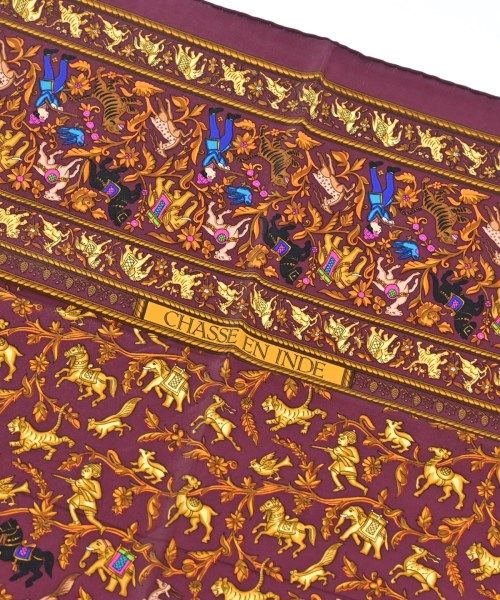 Hermes Bandana Scarf Purple