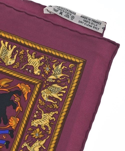 Hermes Bandana Scarf Purple