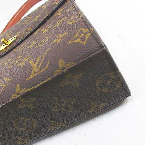 Louis Vuitton Malesherbes Handbag Monogram Brown