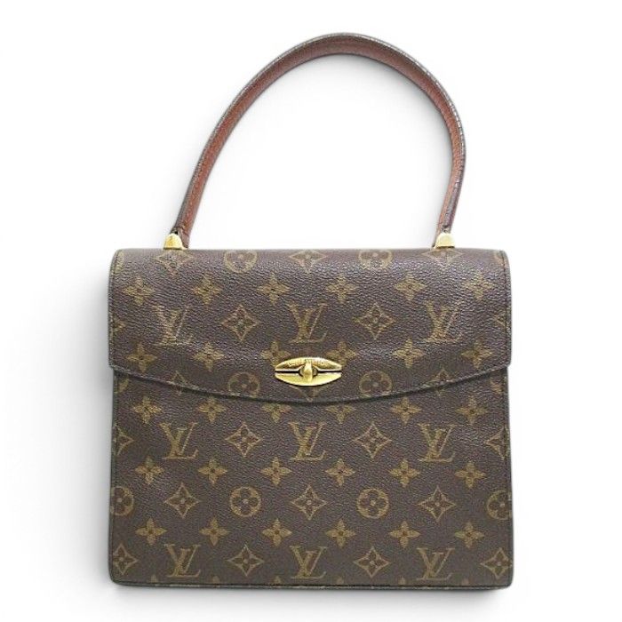 Louis Vuitton Malesherbes Handbag Monogram Brown