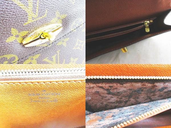 Louis Vuitton Malesherbes Handbag Monogram Brown