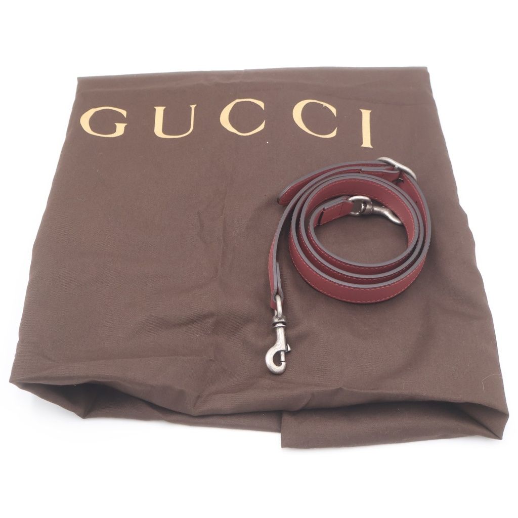 Gucci GG Blooms 2-Way Shoulder Bag Beige Pink Leather Silver