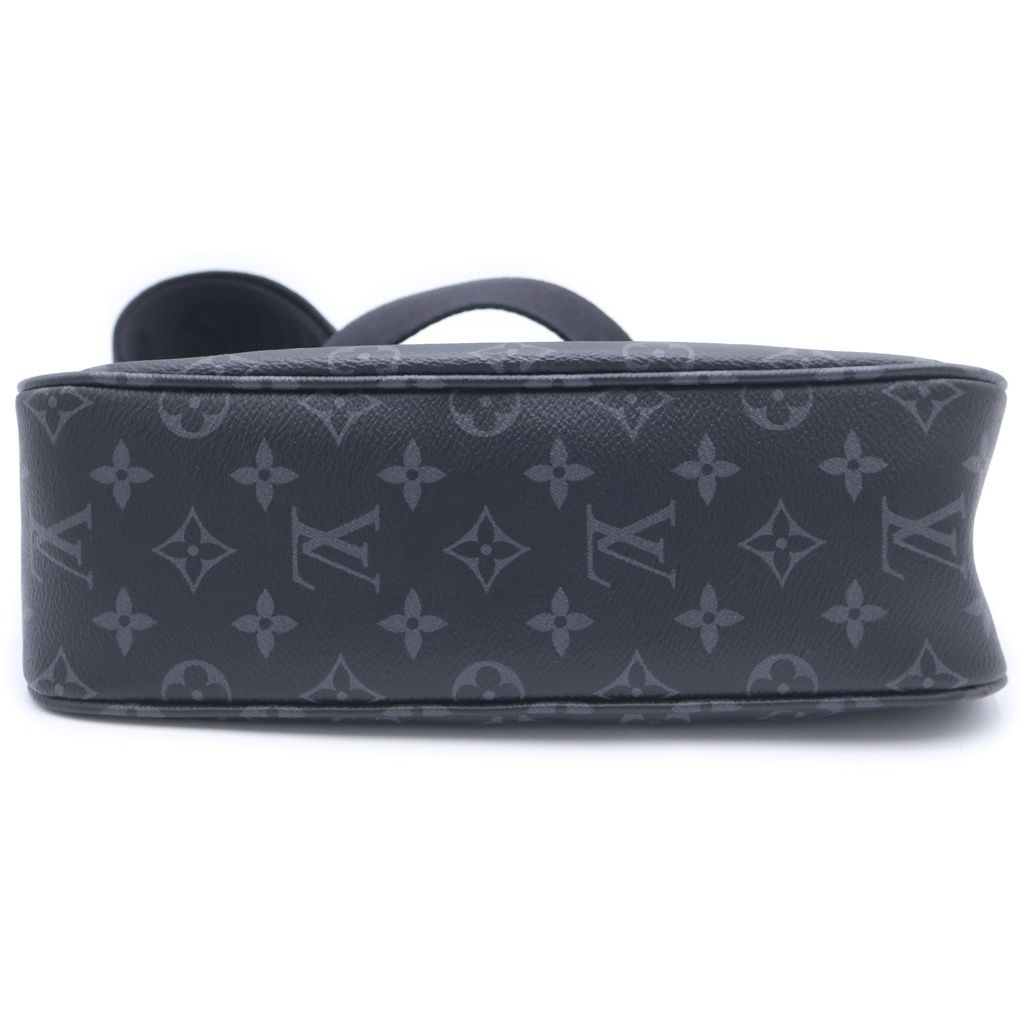 Louis Vuitton Monogram Eclipse Pochette Accessoire XL Shoulder Bag Black