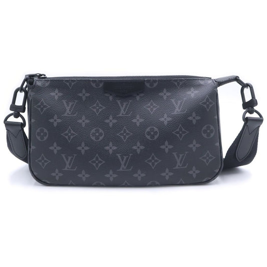 Louis Vuitton Monogram Eclipse Pochette Accessoire XL Shoulder Bag Black