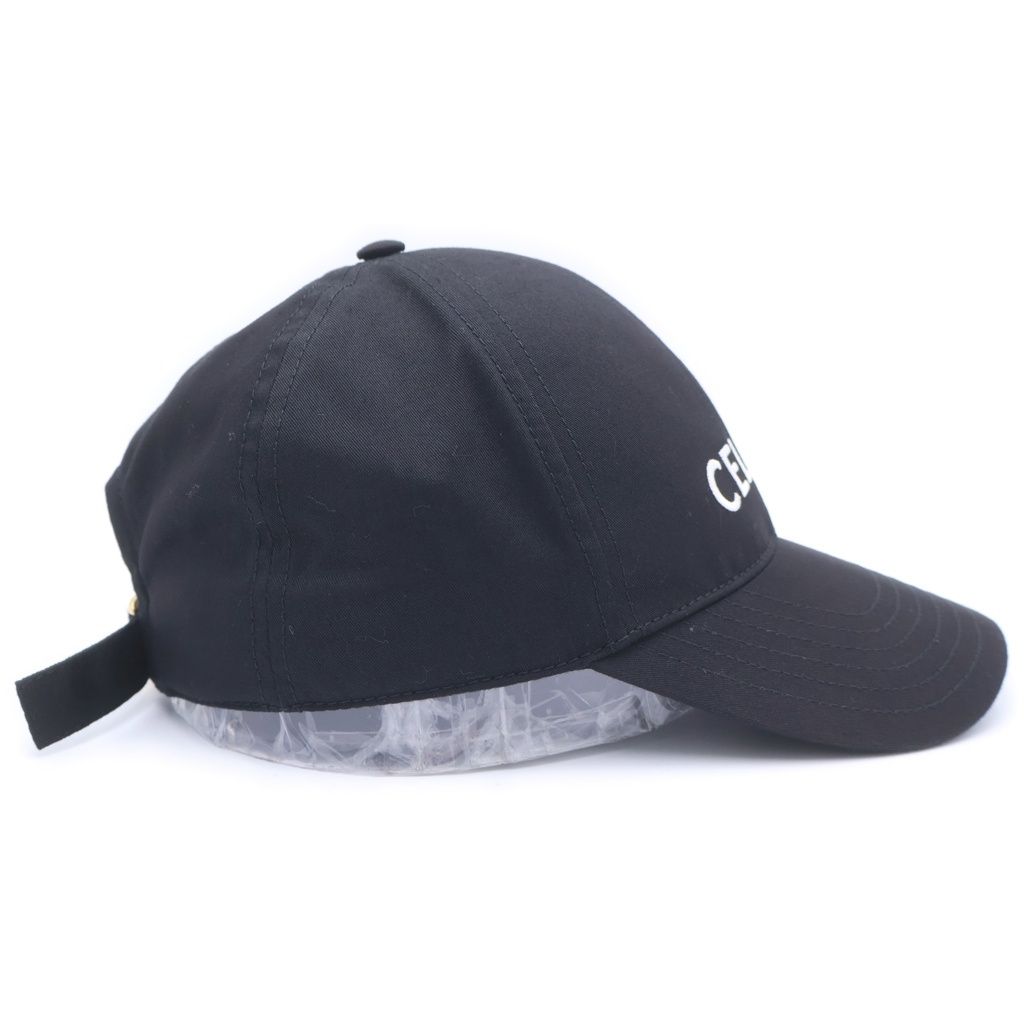 Celine Logo Embroidery Baseball Cap Black Hat