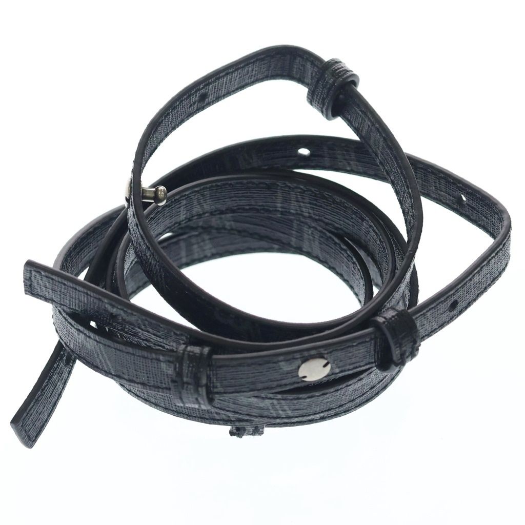 Balenciaga Small 2-Way Shoulder Bag Black Leather Silver