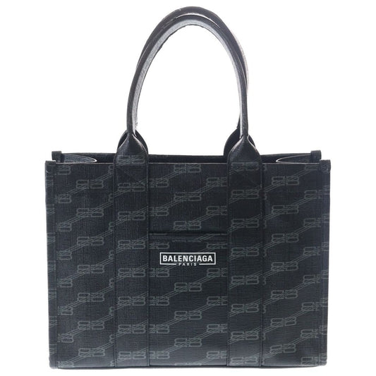 Balenciaga Small 2-Way Shoulder Bag Black Leather Silver