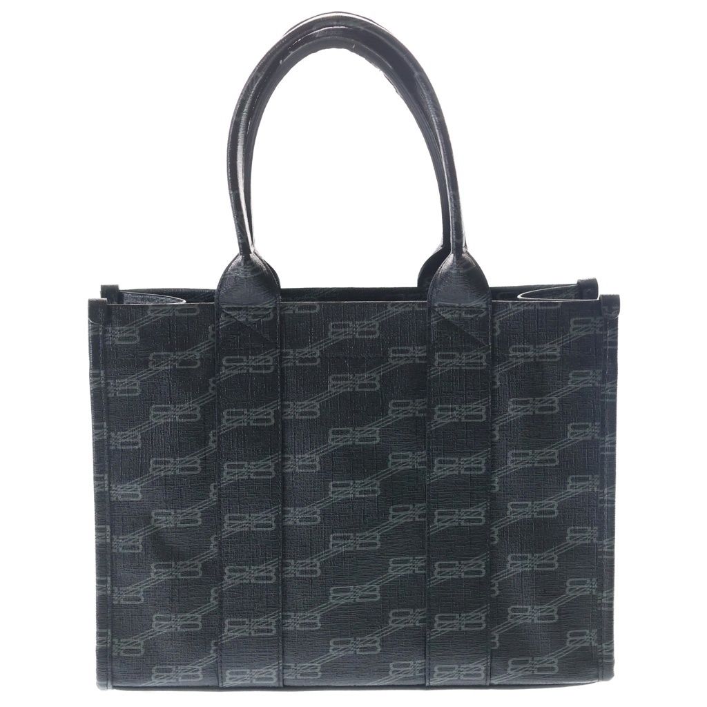 Balenciaga Small 2-Way Shoulder Bag Black Leather Silver
