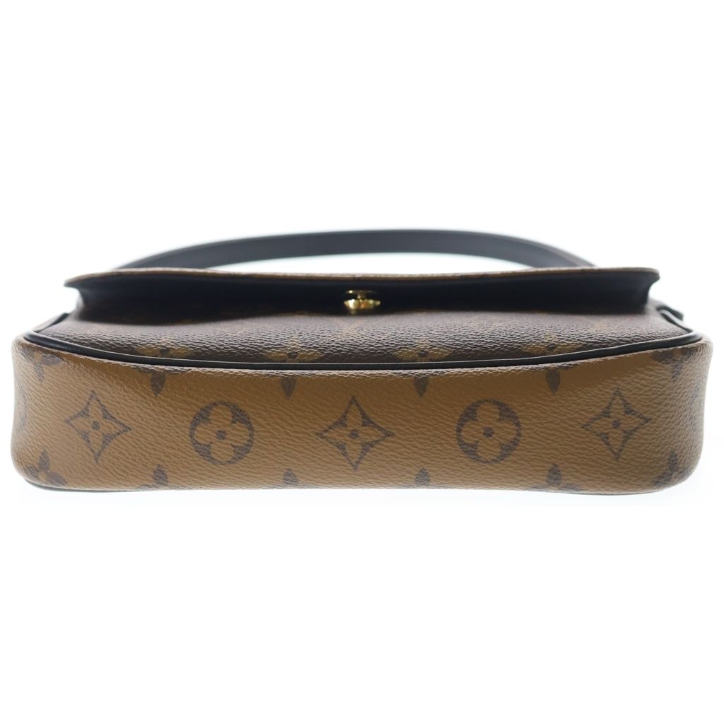 Louis Vuitton Monogram Reverse Wallet on Chain Ivy Shoulder Bag Brown Leather