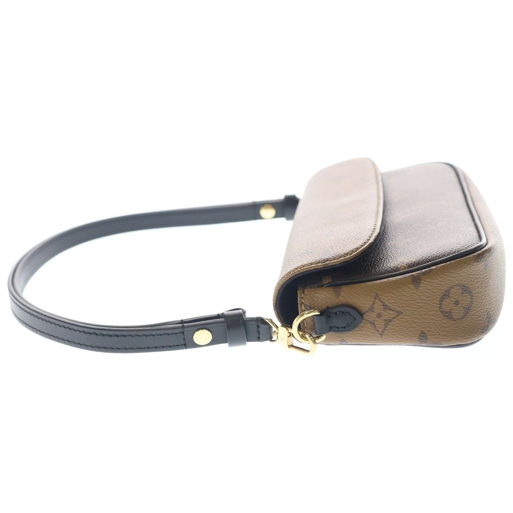 Louis Vuitton Monogram Reverse Wallet on Chain Ivy Shoulder Bag Brown Leather