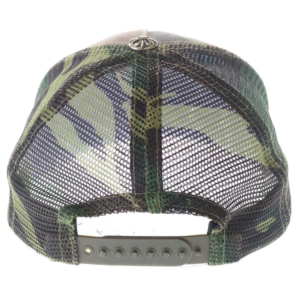 Chrome Hearts Trucker Cap CH Camouflage Mesh Hat with Patch Cross Ball