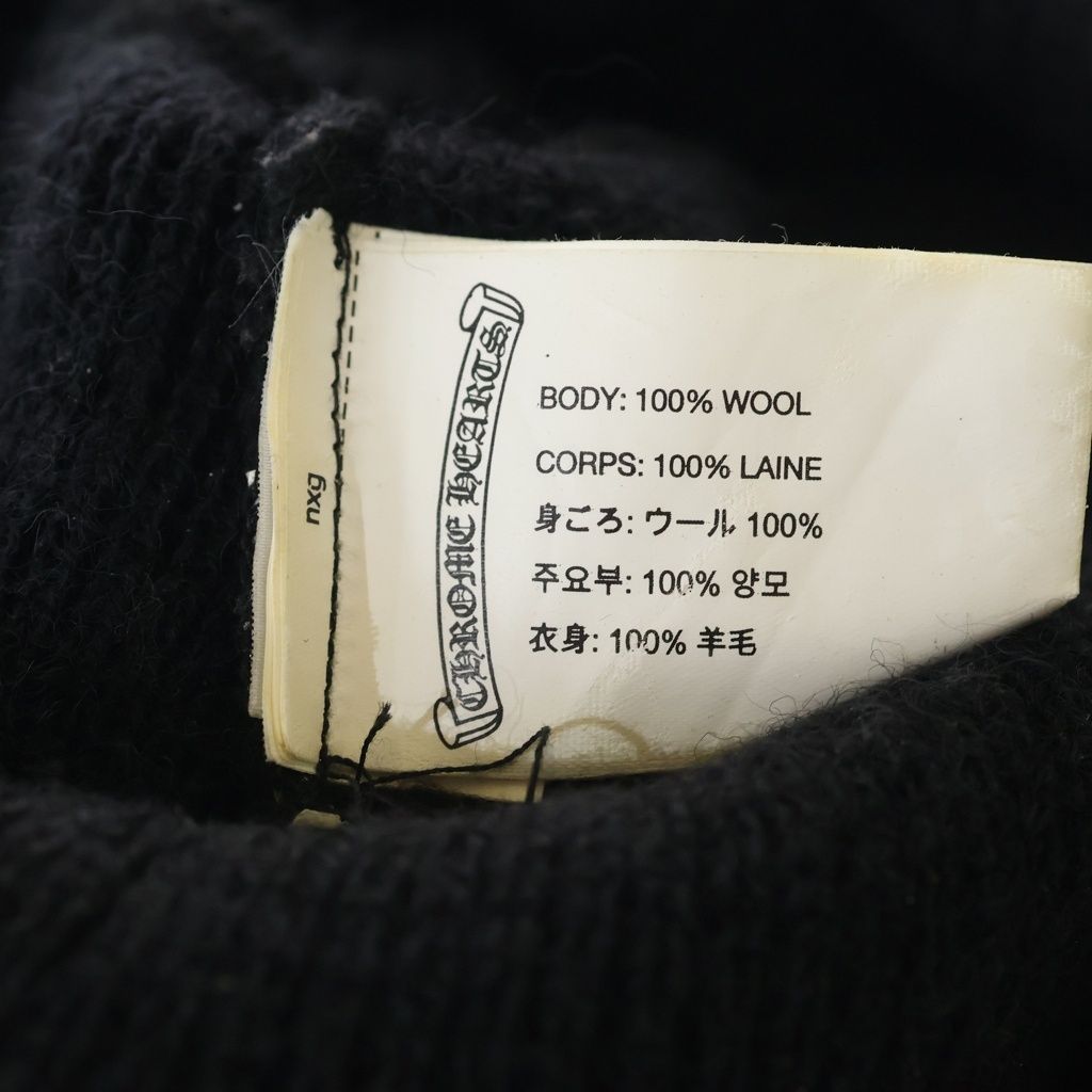 Chrome Hearts Wool Watch Cap CH Plus Horse Shoe Knit Cap Beanie Hat Black