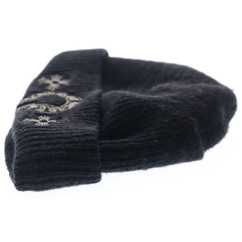Chrome Hearts Wool Watch Cap CH Plus Horse Shoe Knit Cap Beanie Hat Black